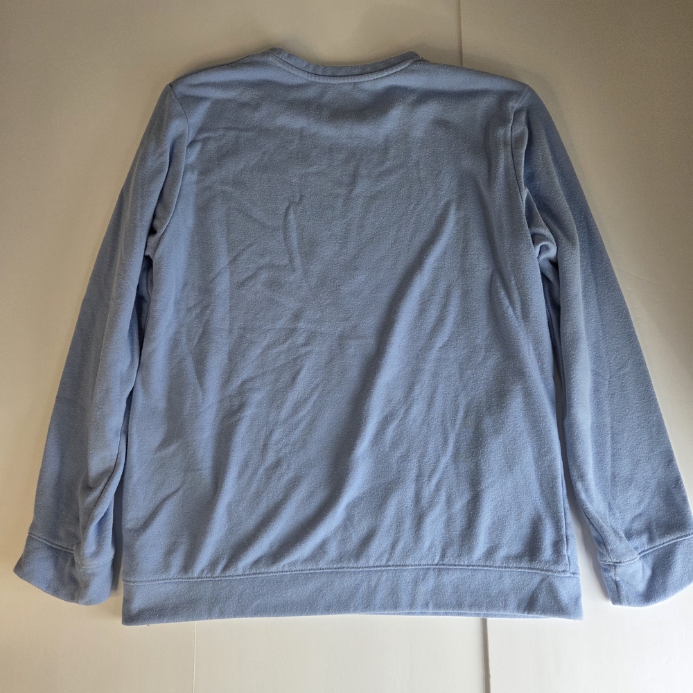 Sold ------ L.L. Bean Baby Blue Crewneck Sweater 19in P2P - Picture 2 of 8